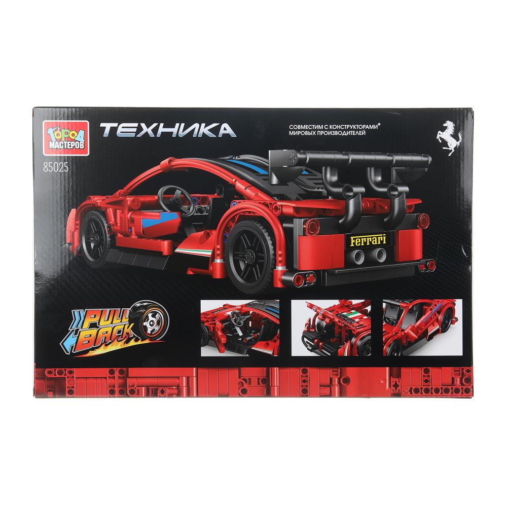 Конструктор "Суперкар Феррари" (инерция) 445 дет. Город Мастеров 85025-ZH