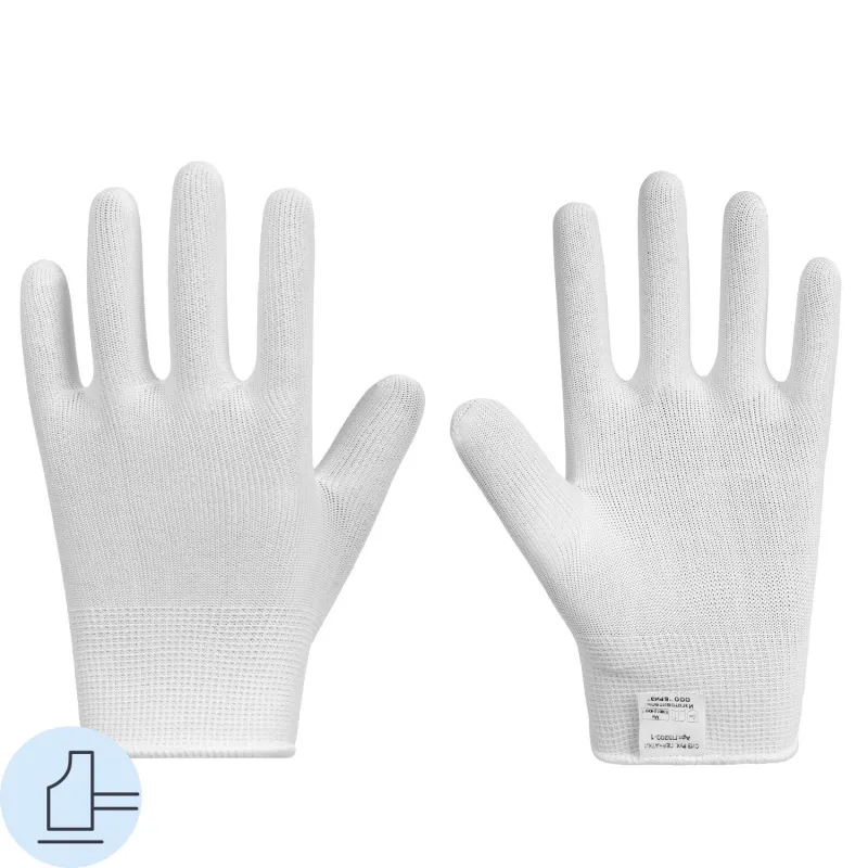 Перчатки защитные Чибис ПЭ полиэфирные бесшовные белые р.11 Гуттаперча 1473868