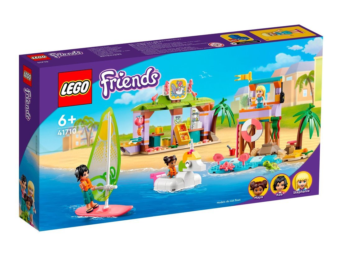 Конструктор LEGO FRIENDS Развлечения на пляже для серферов 41710