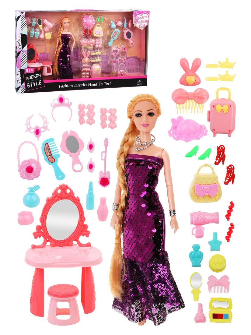 Игровой набор Модница, в компл. кукла 29 см. 38 предмета Наша Игрушка A21557