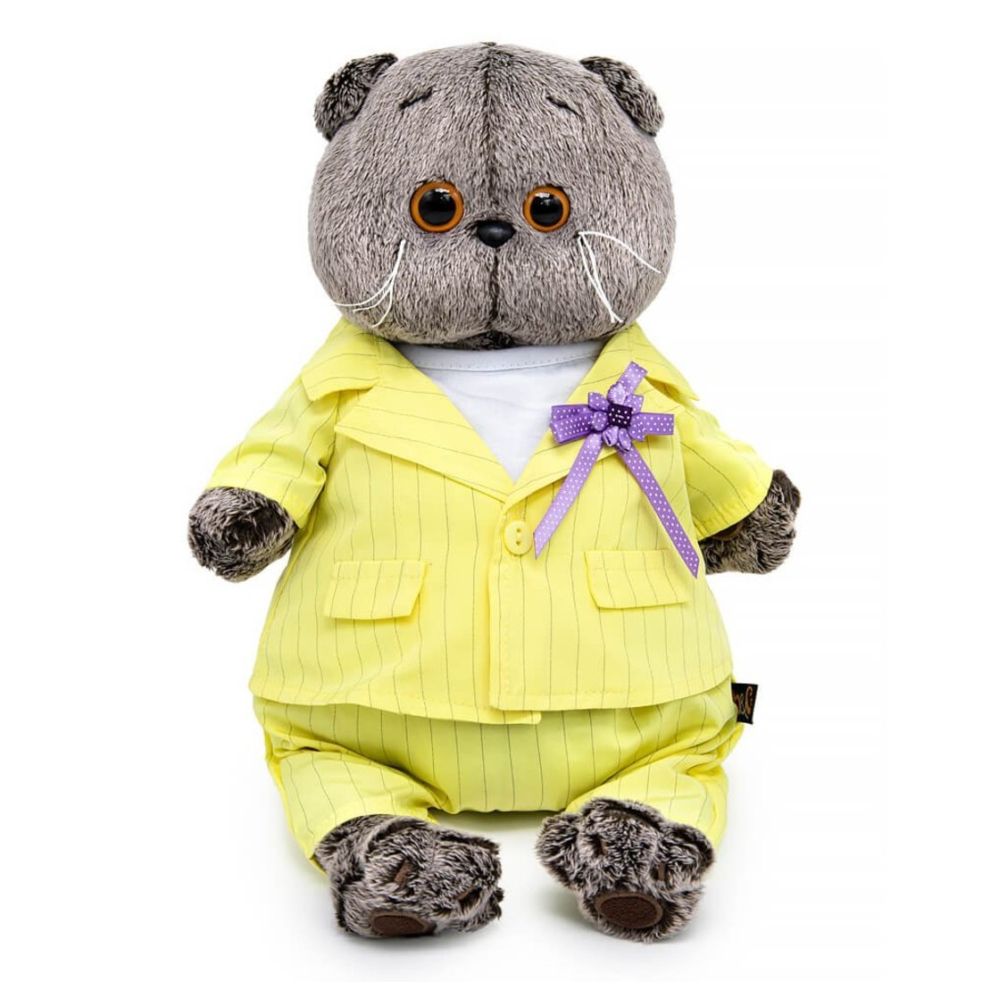 Мягкая игрушка Басик в костюме в полоску 22 см BudiBasa Ks22-262