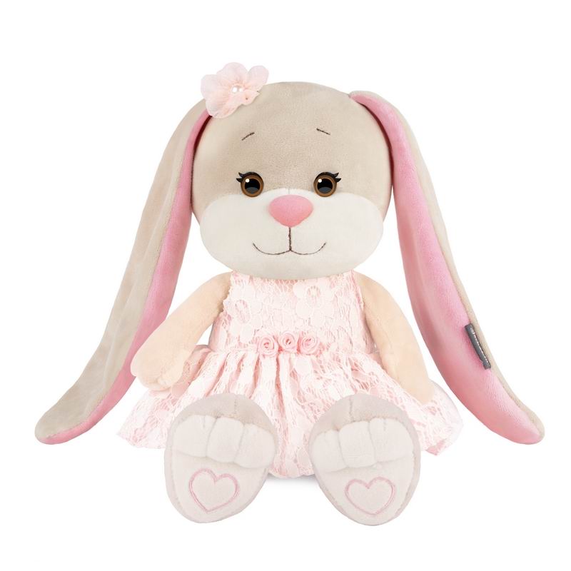 Мягкая игрушка Jack&Lin Зайка Лин в Кружевном Розовом Платье 25 см JL-02202316-25