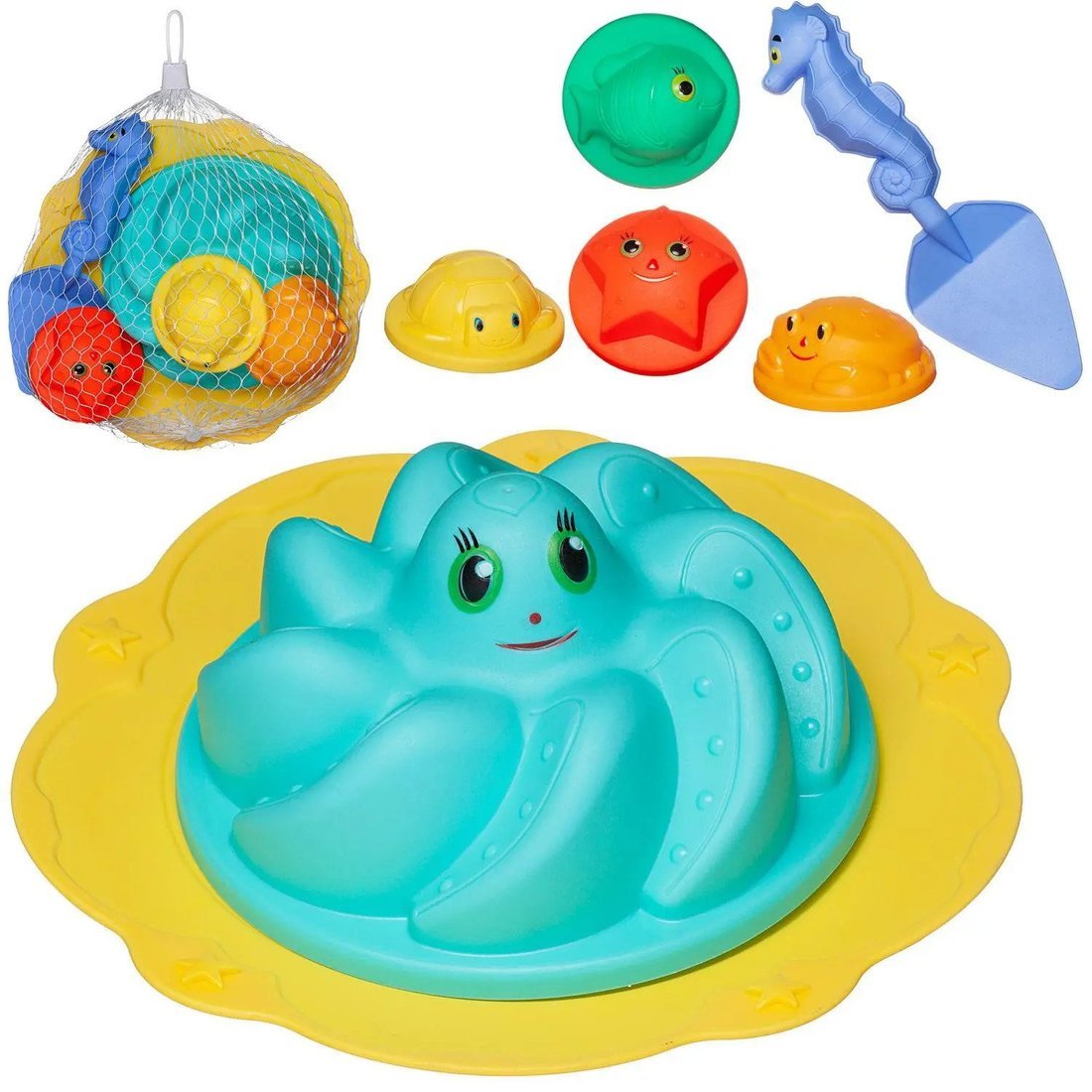 Набор песочный Лучик, 7 предметов Наша игрушка PT-00689пц