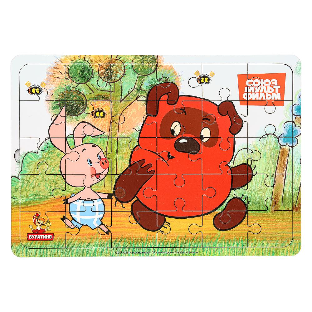 Игрушка деревянная пазл 28x19.5 см. Союзмультфильм Буратино игрушки из дерева SMF-09