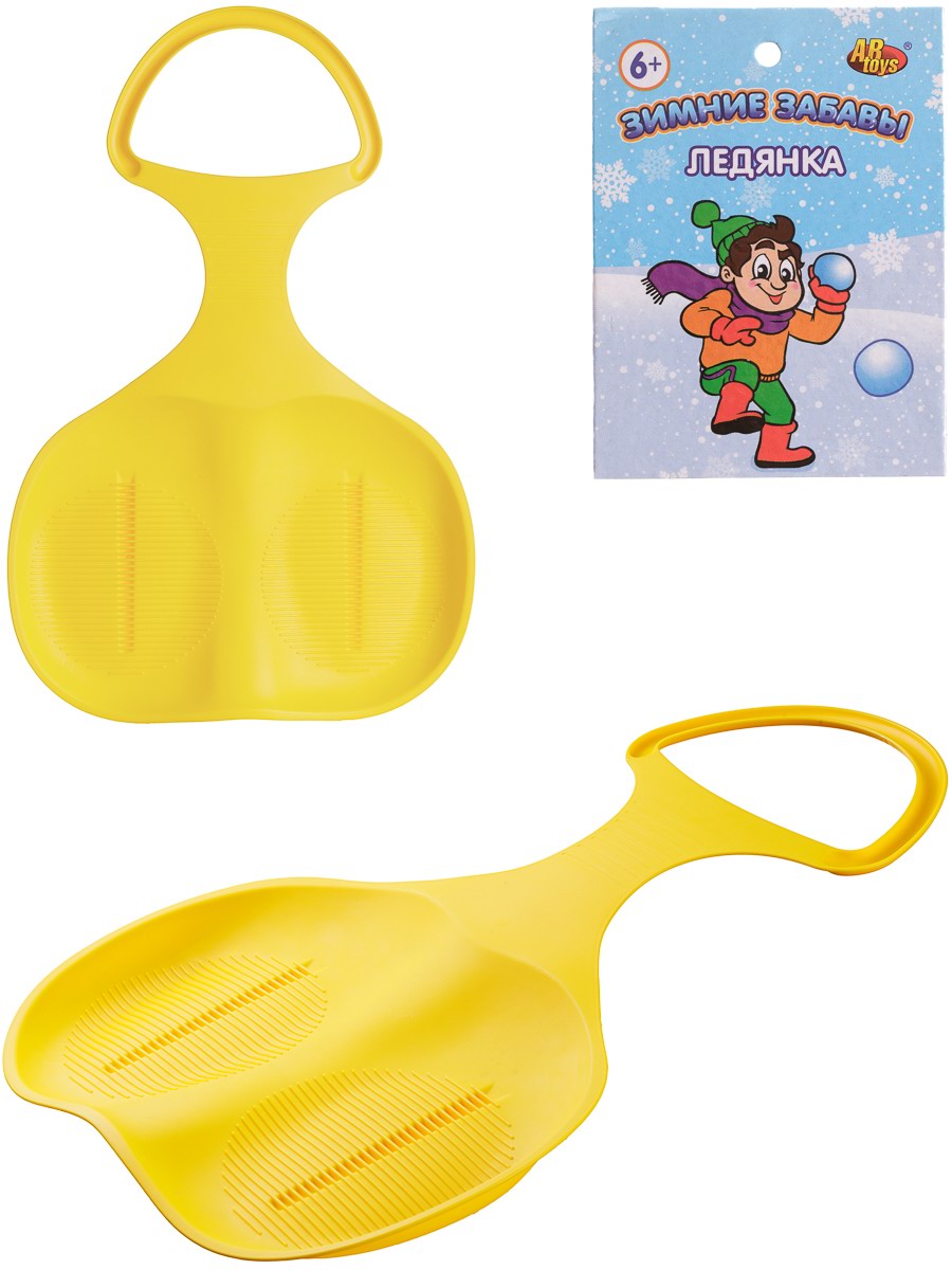 ABtoys Ледянка (ширина сиденья 37 см) желтая PT-01649/желтая