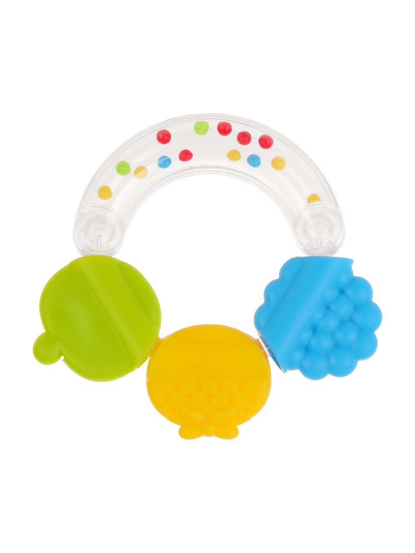 Погремушка-прорезыватель "Фруктики", фрукты с ребристой поверхностью Жирафики 940059