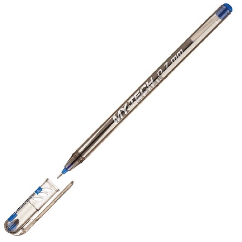 Ручка шариковая одноразовая Pensan My Tech синяя (толщина линии 0.7 мм) 480210