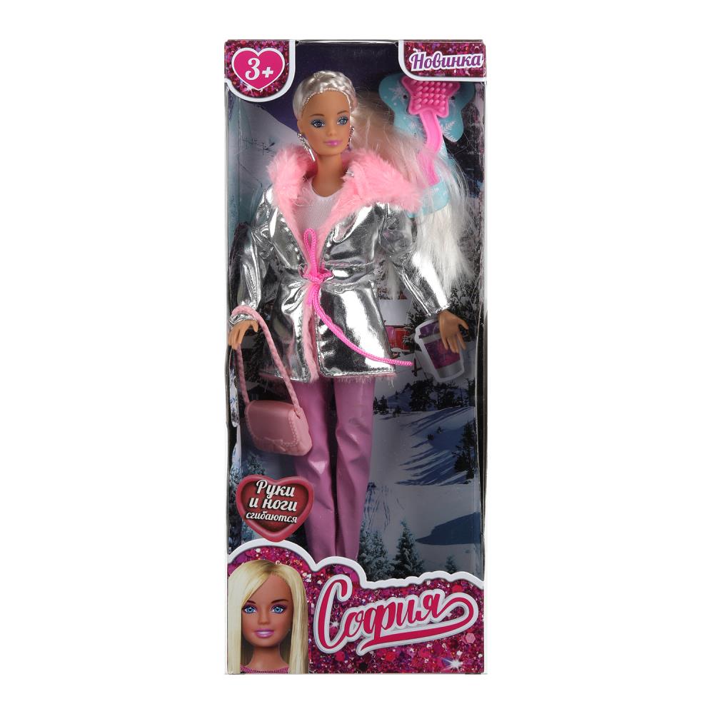 Кукла 29 см. София Сингл в серебристой парке, аксесс. Карапуз 66001-W1-S-BB (24)