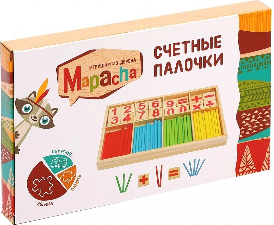 Игрушка развивающая "Счетные палочки" Mapacha 76778