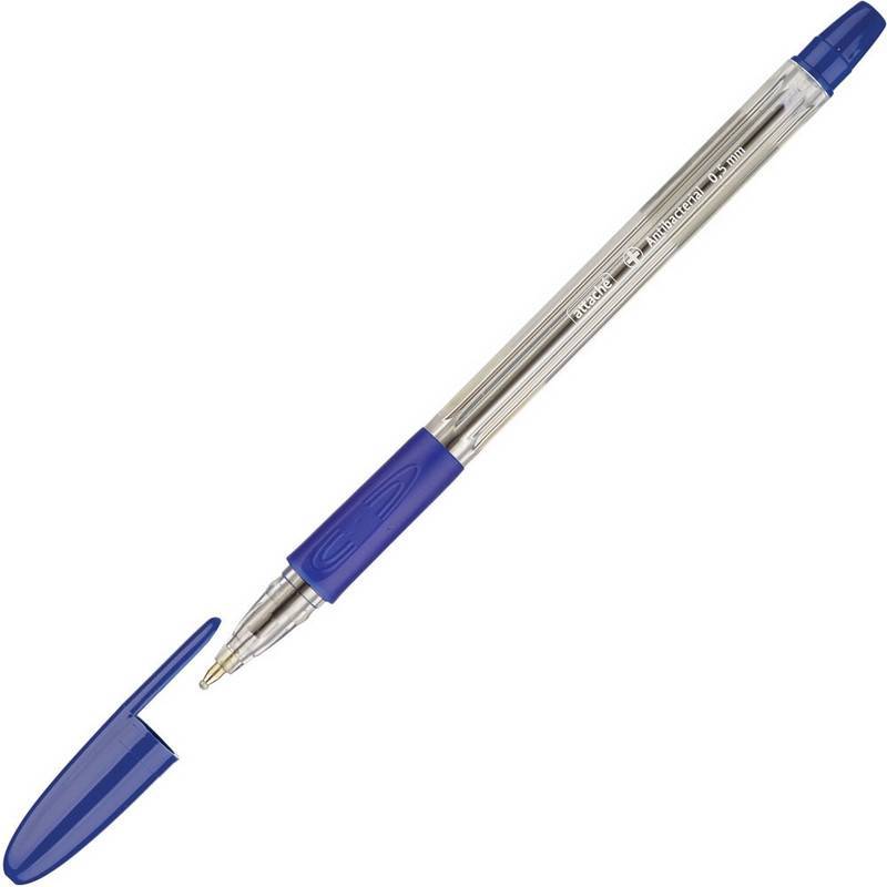 Ручка шариковая Attache Antibacterial синяя (толщина линии 0.5 мм) 518421