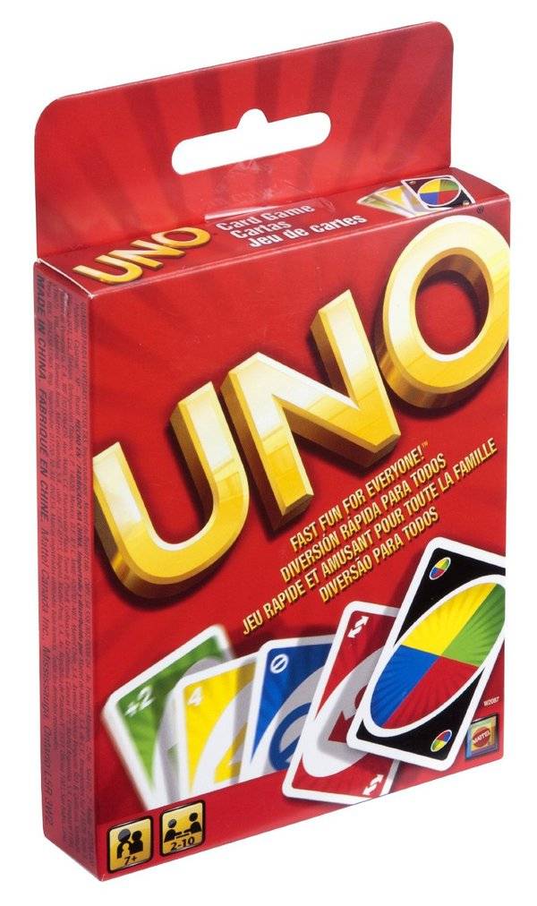 Классическая Уно (UNO) карточная игра Mattel W2087