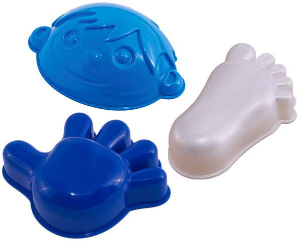 Формочки (мальчик, ручка, ножка) набор игрушек для песка Нордпласт Н-171/1