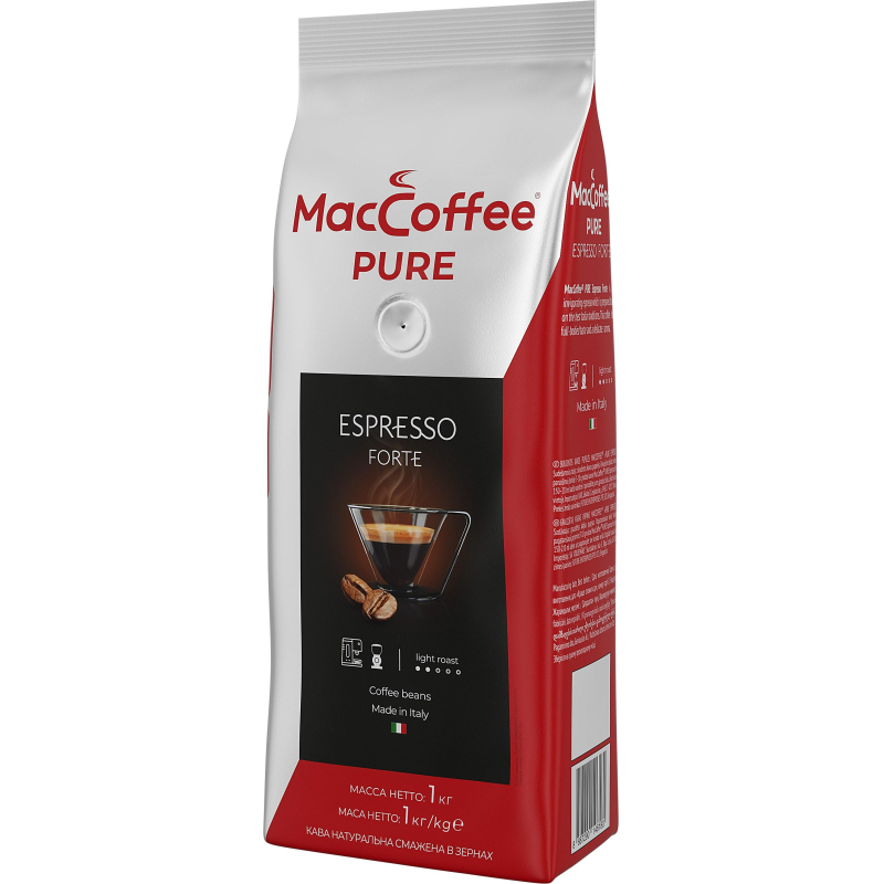 Кофе в MacCoffee PURE Espresso Forte зернах, 1 кг 1844999 165355