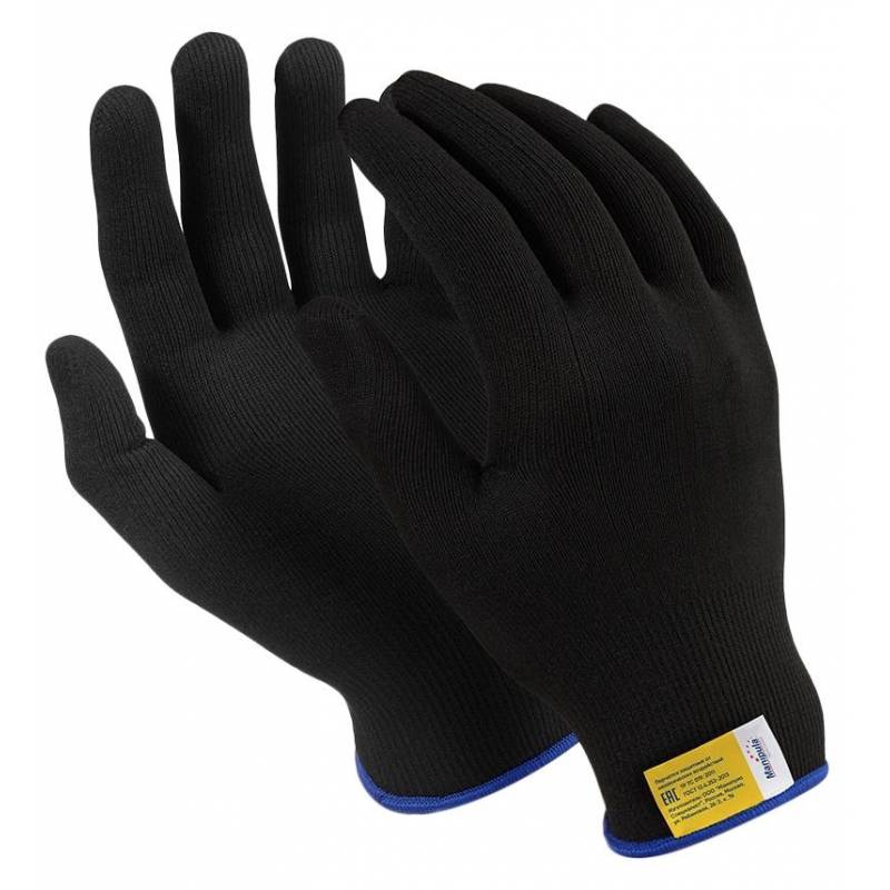 Перчатки защитные нейлон Manipula МИКРОН БЛЭК(TNY-25/MG102) 10 п/уп р7 Manipula Specialist 1295029