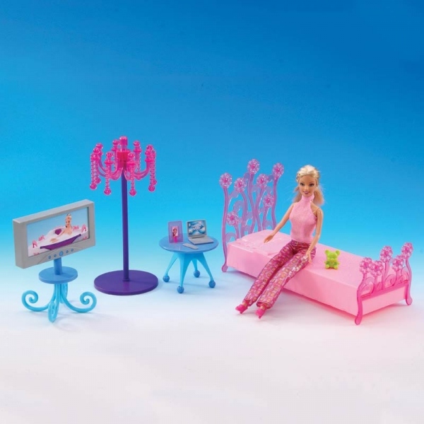 Мебель для кукол, с куклой и аксессуарами F002-H43043