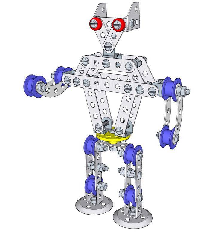 Конструктор металлический с подвижными деталями "Робот Р1" Десятое Королевство 02212ДК