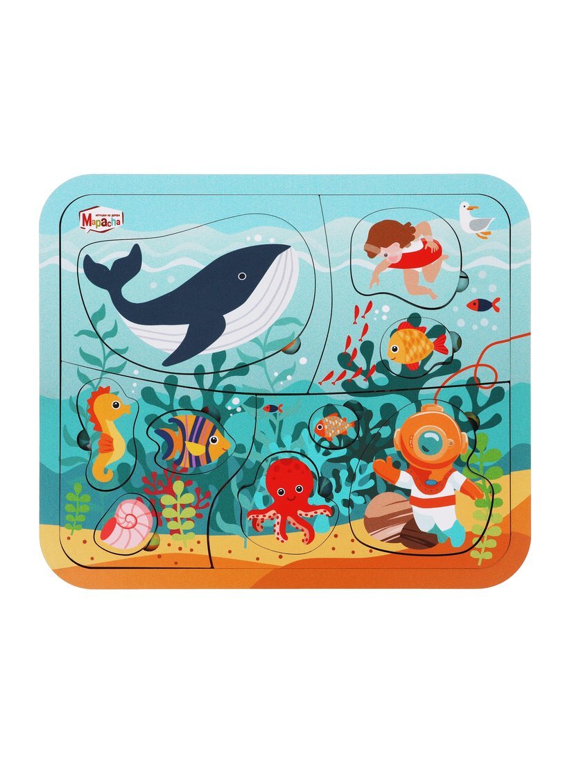 Пазл многослойный "Загадки океана", 3 слоя, 27 деталей Mapacha 962221