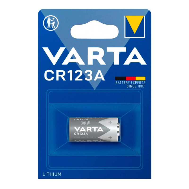 Батарейка Varta Professional CR123A 1шт Lithium 3V (6205) (1/10/100) 1893627 *06205301401