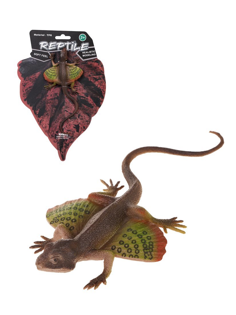 Ящерица, игрушка натуралистичная на картонном листе Наша Игрушка 5112-7