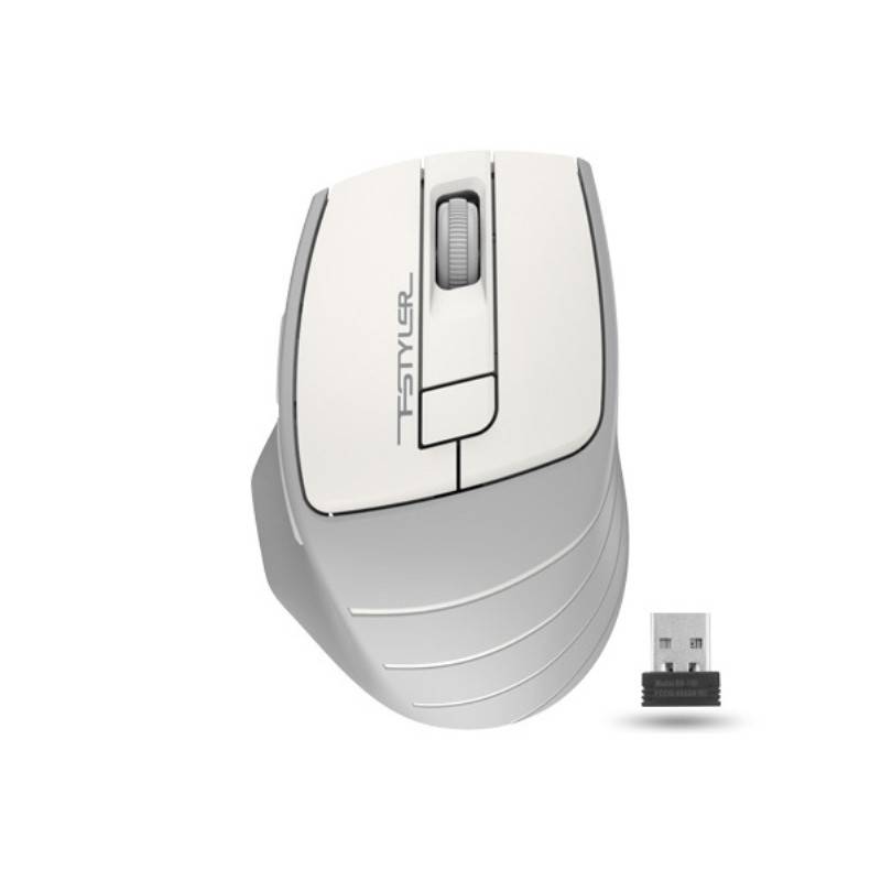 Мышь компьютерная A4 Fstyler FG30, беспроводная, 2000dpi, серый/белый A4Tech 1179826