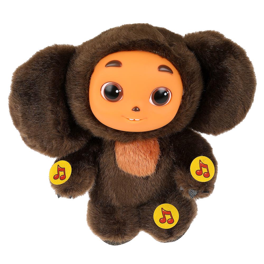 Игрушка мягкая Чебурашка с пластиковой мордочкой, 17 см. муз. чип, Мульти-пульти VCH104593PF-17S-WOD