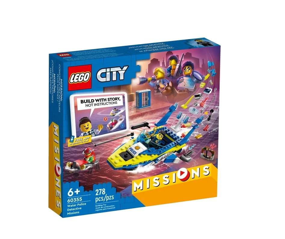 Конструктор LEGO CITY Детективные миссии водной полиции 60355-L