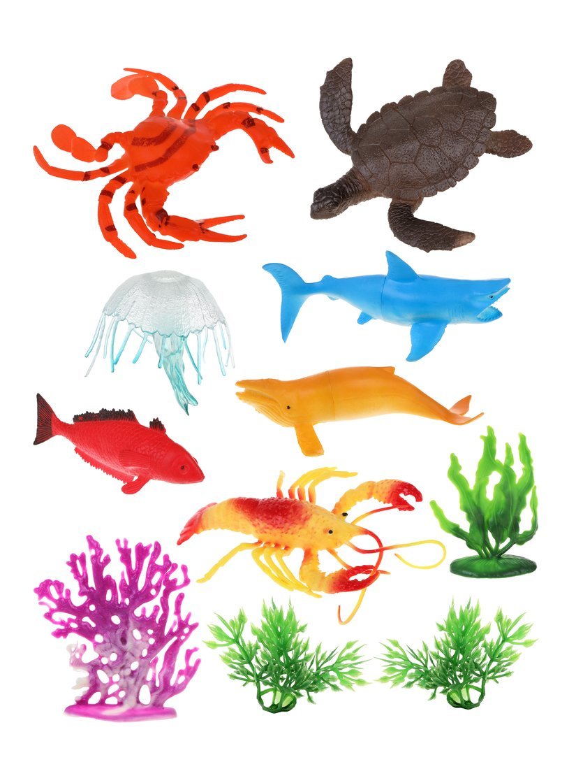 Набор фигурок "Морские животные", 11 предм. Наша Игрушка 8801-32A