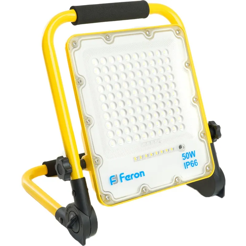 Прожектор светодиодный Feron LL-951 переносной с з/у IP66 50W 6400K (48676) 2082369