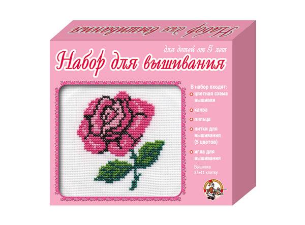 Вышивка "Роза" , набор для творчества Десятое королевство 00317ДК