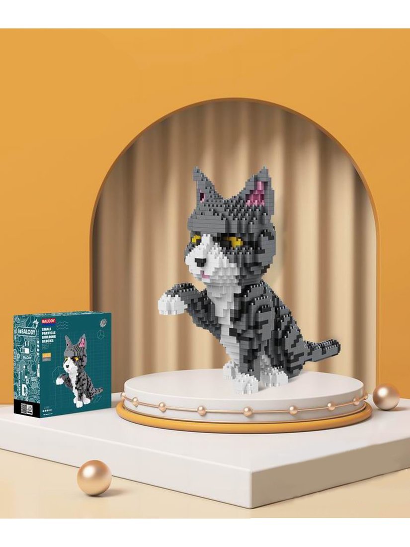 Конструктор Серый кот, 1300 дет. Наша Игрушка Y19617028