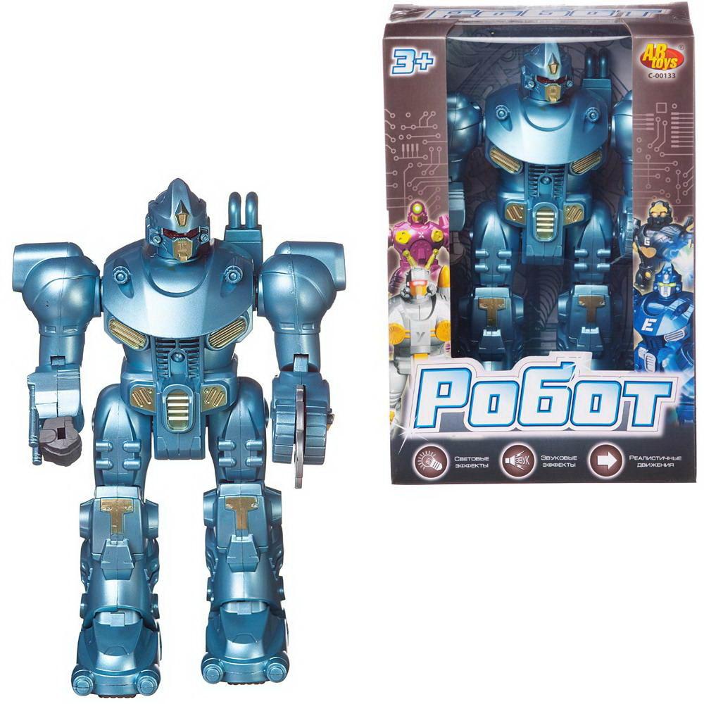 Робот Abtoys голубой, с эффектами C-00133/голубой