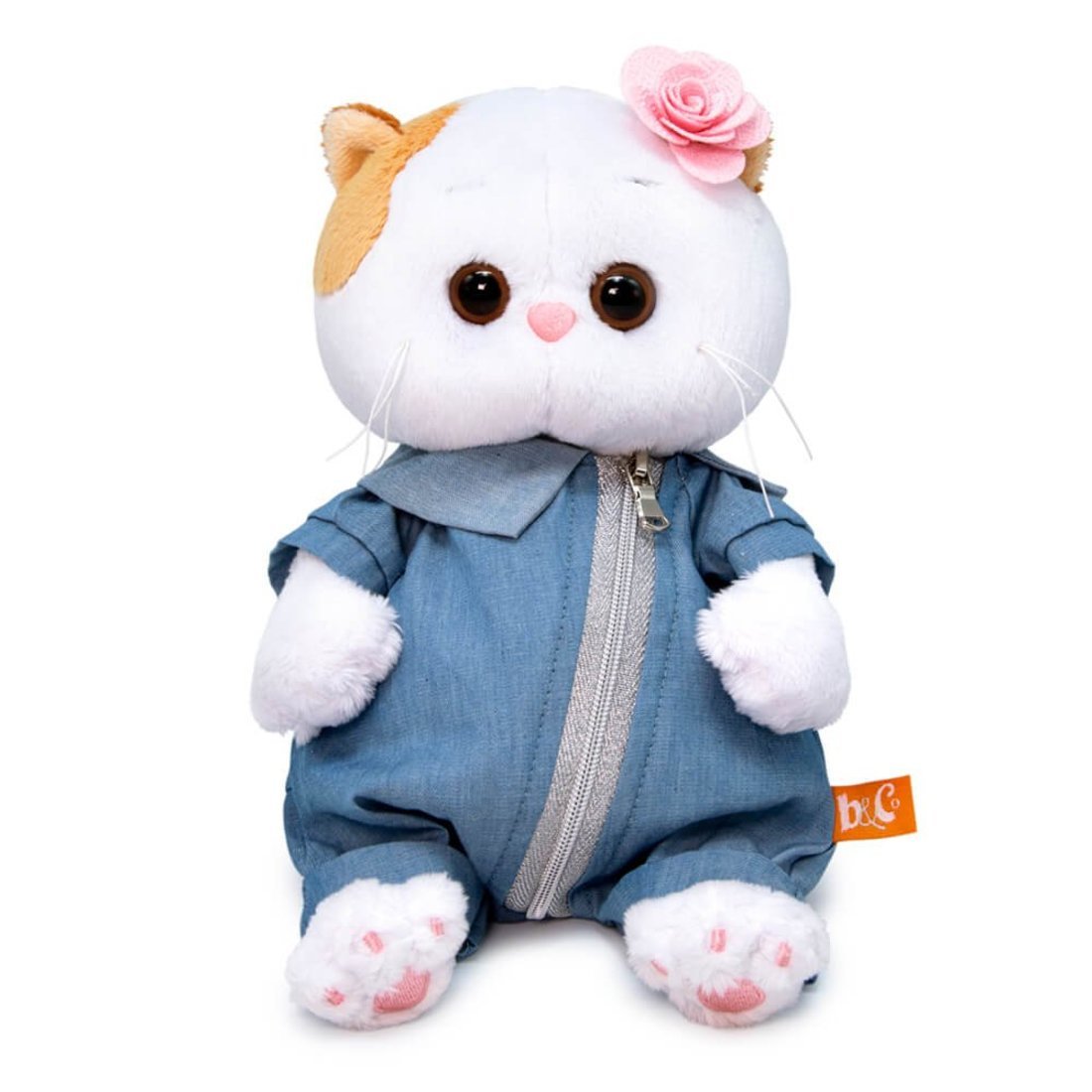 Кошечка Ли-Ли Baby в джинсовом комбинезоне, 20 см. мягкая игрушка BUDI BASA LB-075