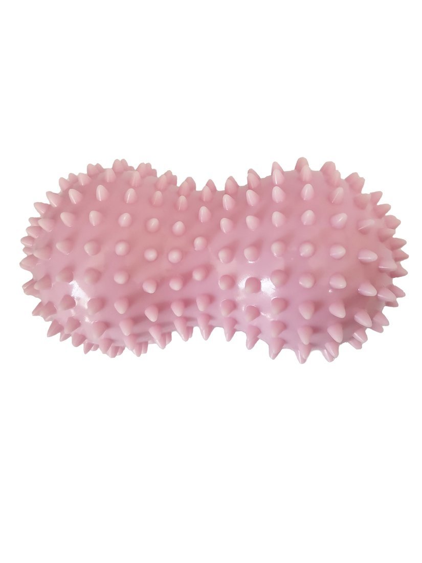 Мяч-ролик массажный двойной, 10 см. ПВХ, розовый X-Match 649220