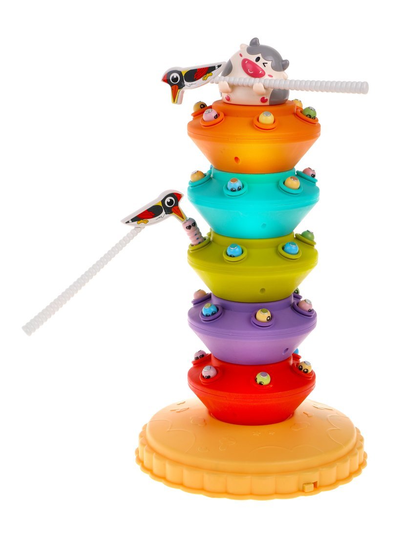 Развивающая стучалка Коровка на ферме со звуком Жирафики 939949