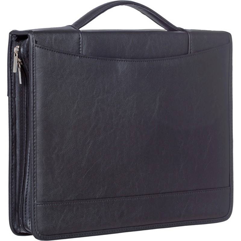 Папка деловая Алекс из искусственной кожи черного цвета (120) 1049052