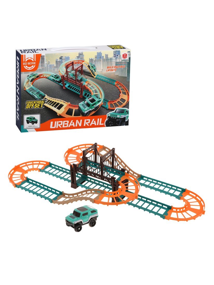 Игровой набор Автотрек, в комплекте: деталей-предметов 25шт. Наша Игрушка 888-65