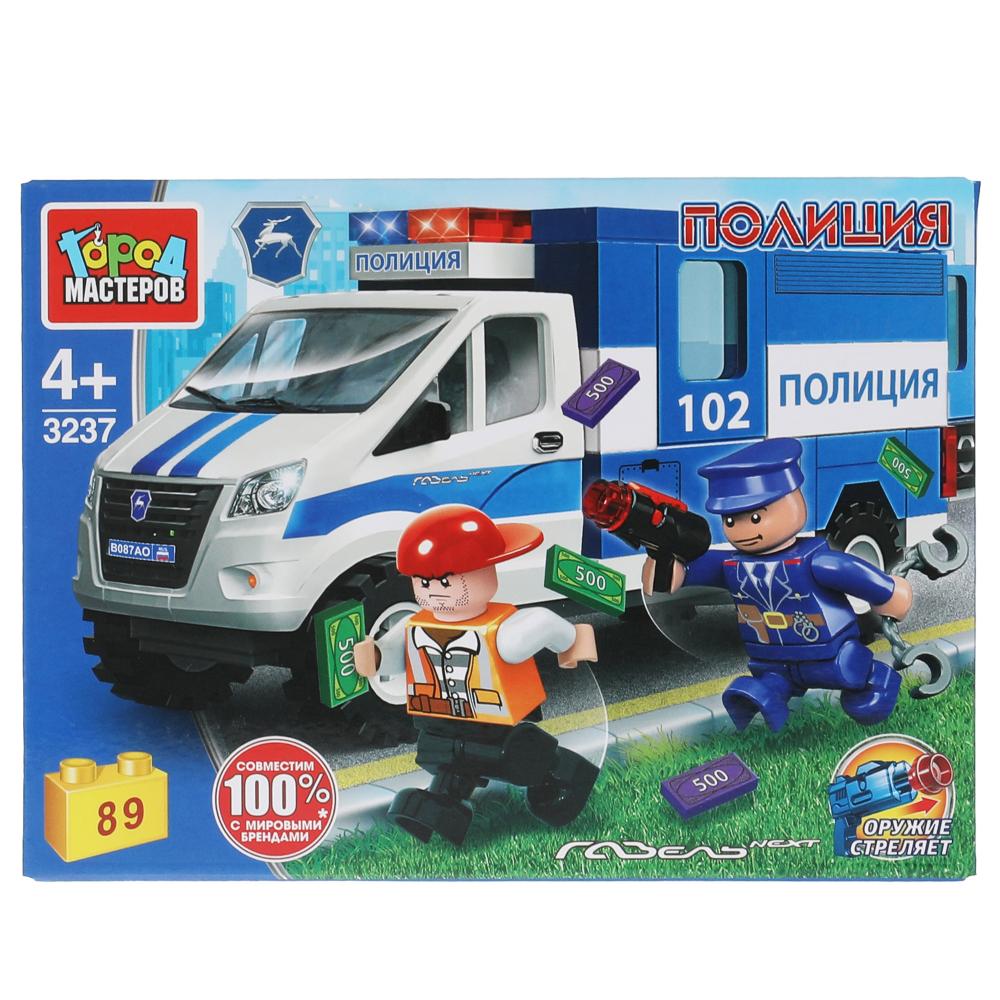 Конструктор Газель полиция, 89 дет. Город Мастеров 3237-KK