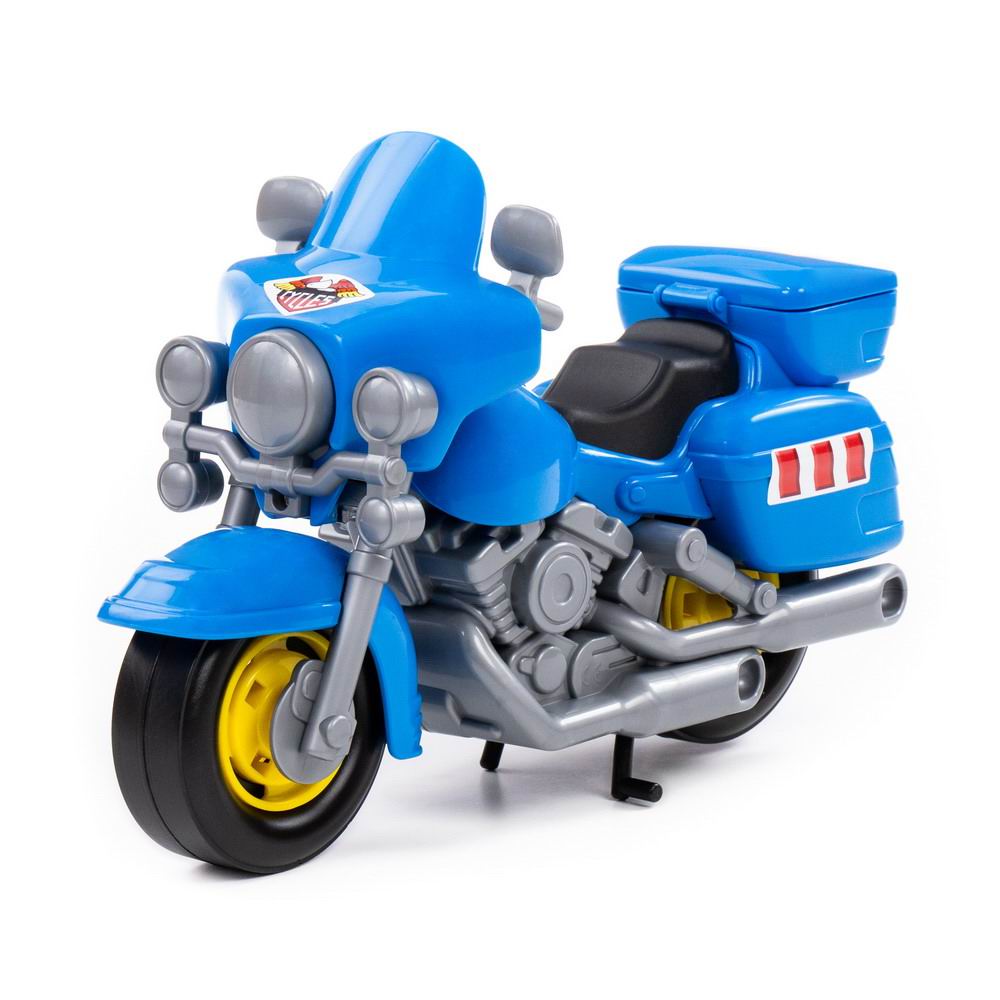 Мотоцикл Полесье полицейский "Харлей" синий, 27,5х12х19,5 см П-8947/синий