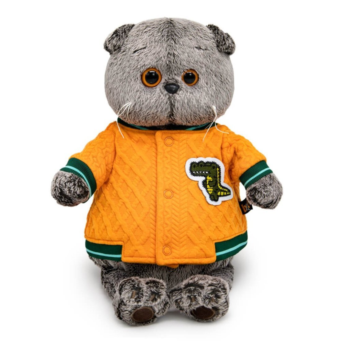 Мягкая игрушка Басик в бомбере с крокодилом 22 см BudiBasa Ks22-263