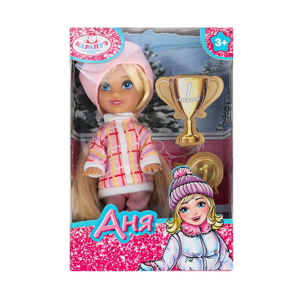 Кукла Анечка, 12 см. аксесс. в игровом комплекте Карапуз ANNA-W6-BB (120)
