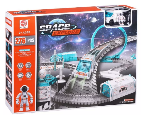 Игровой набор Автотрек, в комплекте: деталей-предметов 276шт. Наша Игрушка 7507