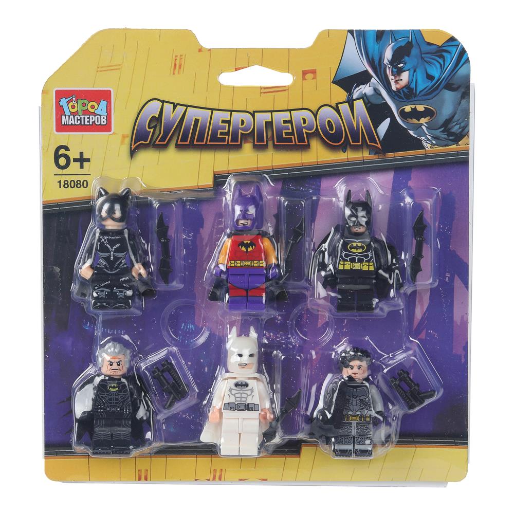 Конструктор фигурки "Бэтмен" - 6 шт. Город Мастеров 18080-YF