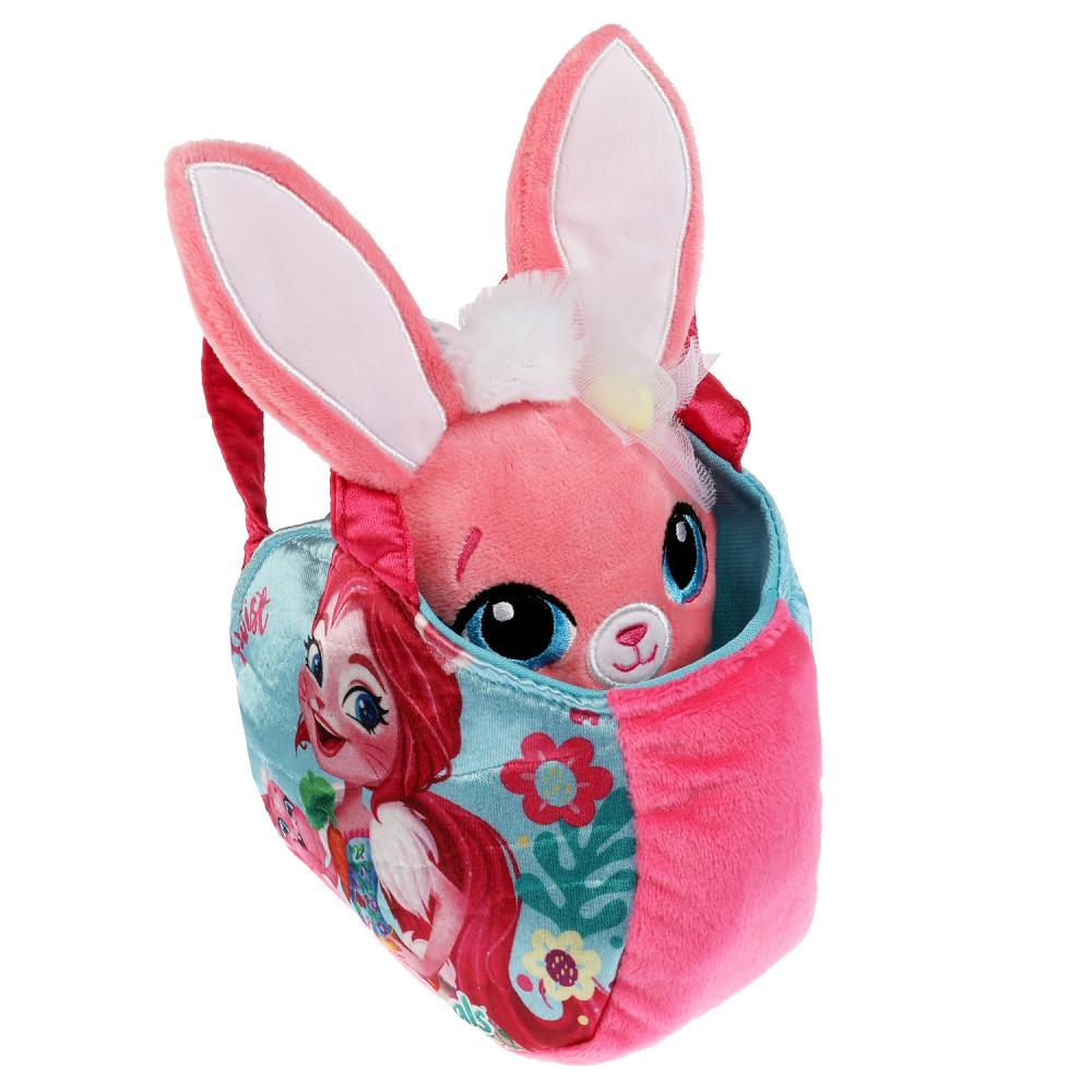 Мягкая игрушка Энчентималс Бри кролик в сумочке Мой питомец CT-AD211033-18