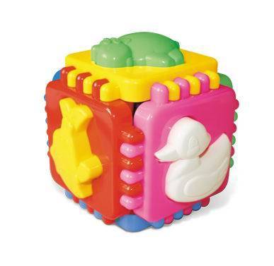 Куб Логический Весёлые зверята, детская игрушка Stellar 01326
