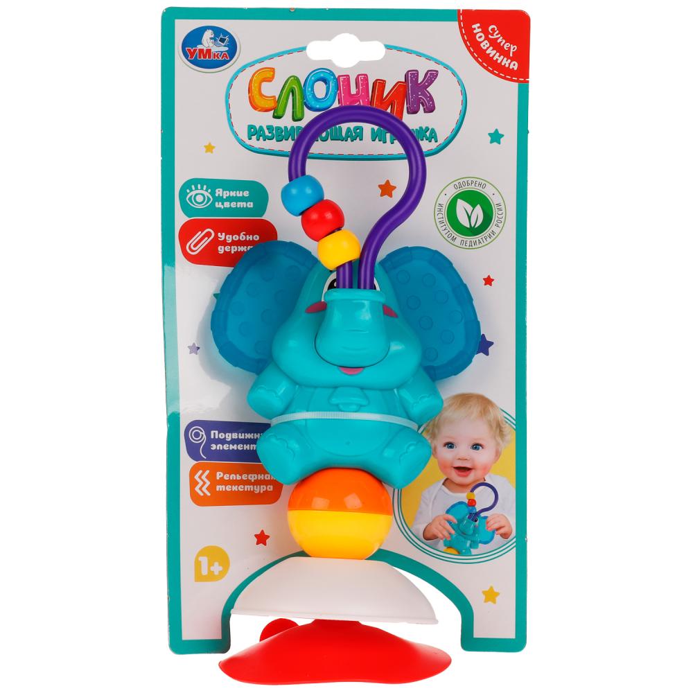Развивающая игрушка слон на присоске УМка 1905M099-R