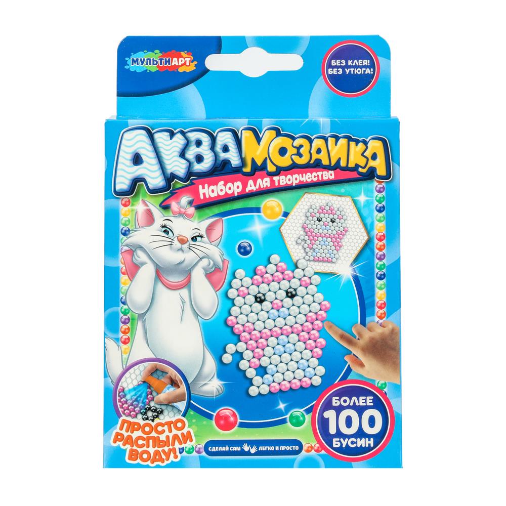 Аквамозаика 100 бусин "Кошечка Мари" MultiArt AQUAMARI-123458