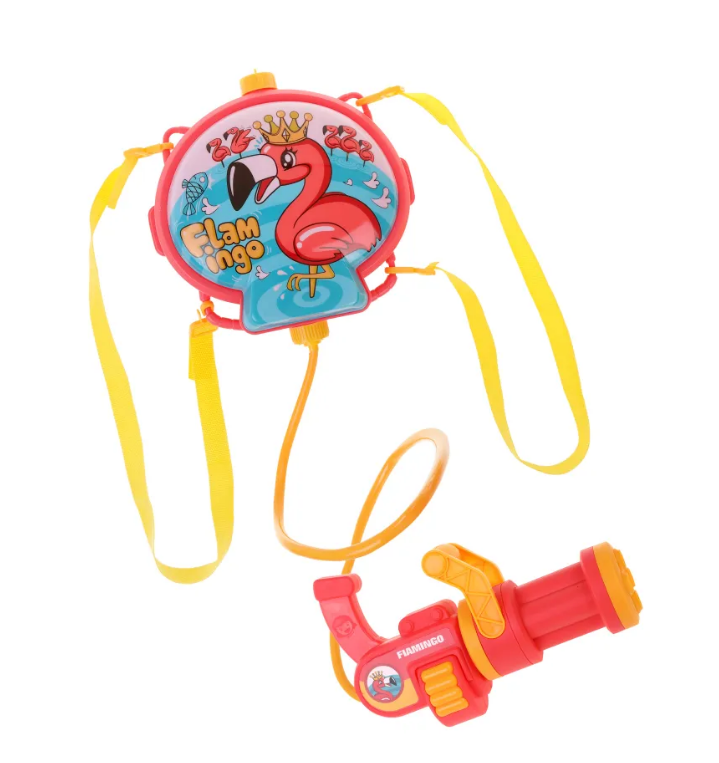 Бластер водяной-рюкзак Фламинго Наша Игрушка HC068-3A