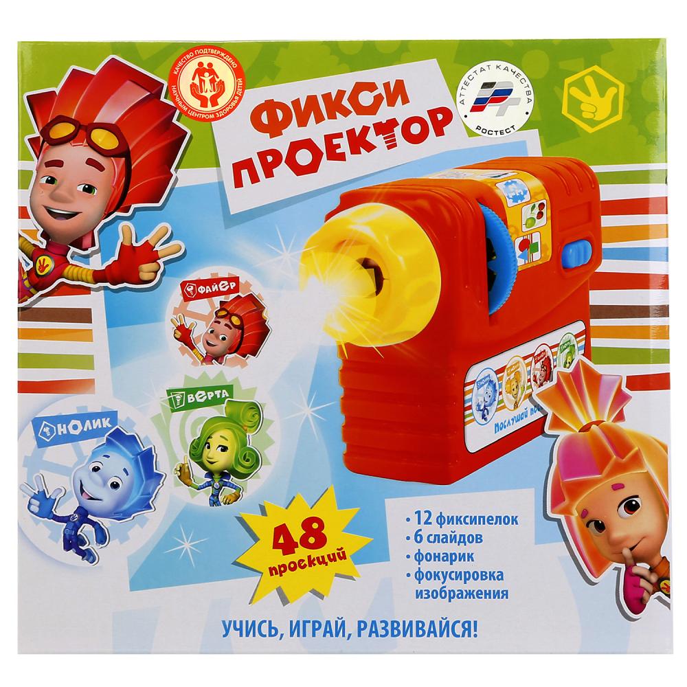 Развивающий музыкальный проектор Фиксики, свет+звук УМка FDE005-R3