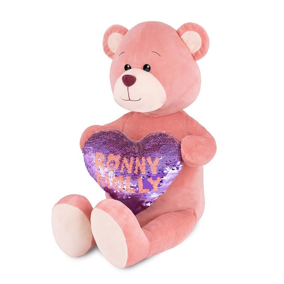 Мягкая игрушка Мишка Молли с Сердцем 35 см Ronny&Molly RM-M015-35S