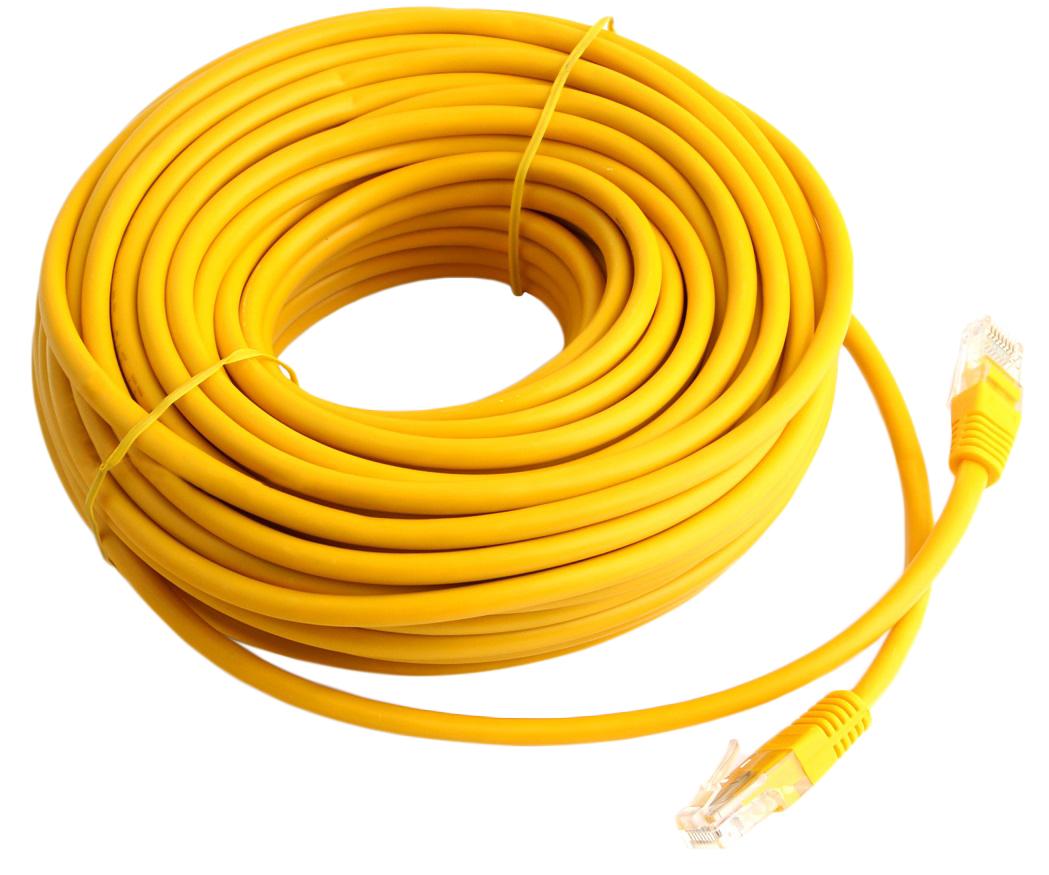 Патч-корд UTP Cablexpert PP12-20M/Y кат.5e, 20м, жёлтый 1124776